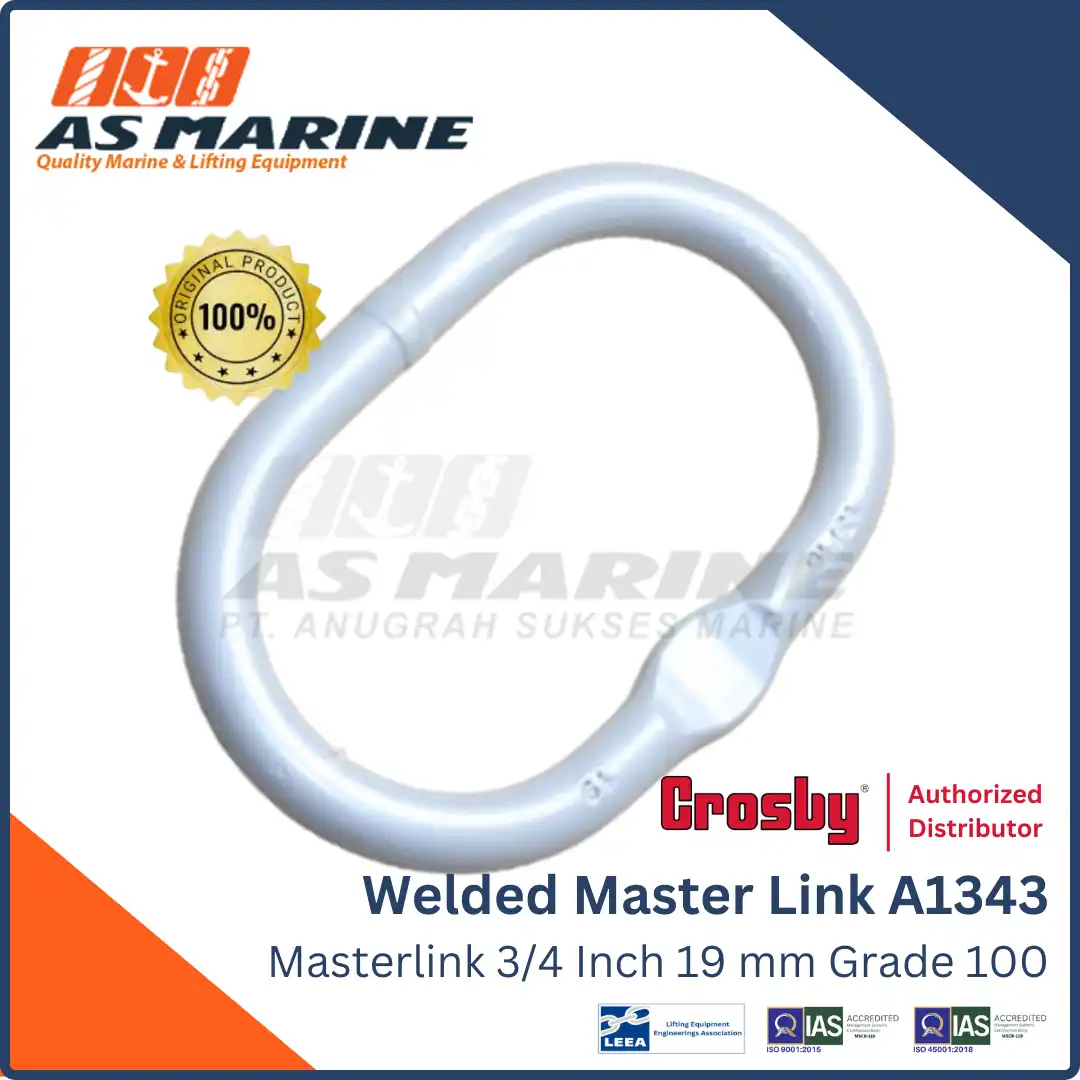 Master Link Welded / Masterlink Alloy Crosby A1343 3/4 Inch 19 mm Grade 100